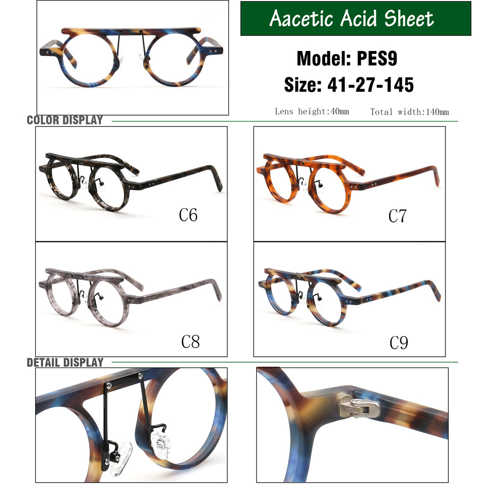 retro round women glasses frames 