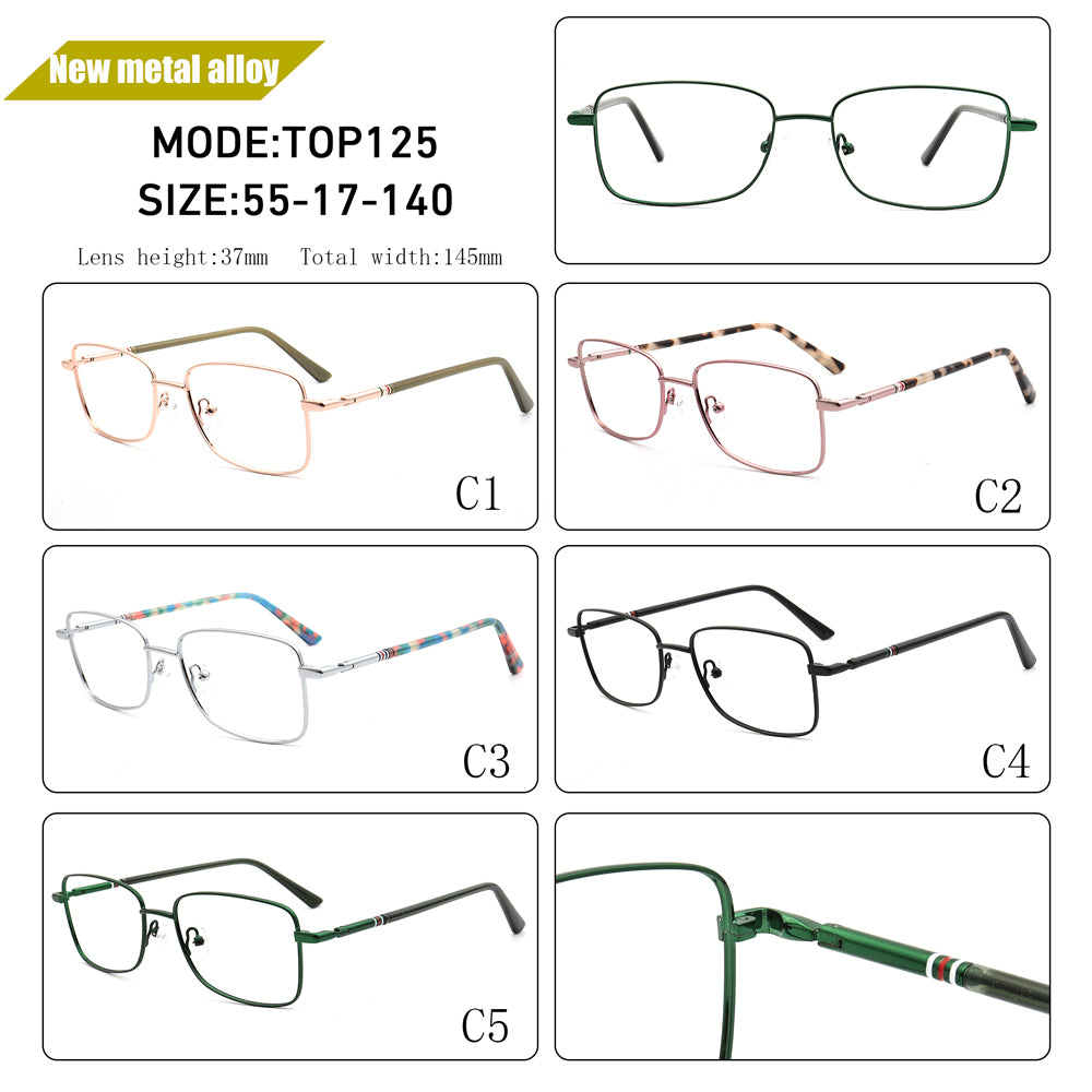 Eiden | Classic Rectangle Metal Eyewear Frames