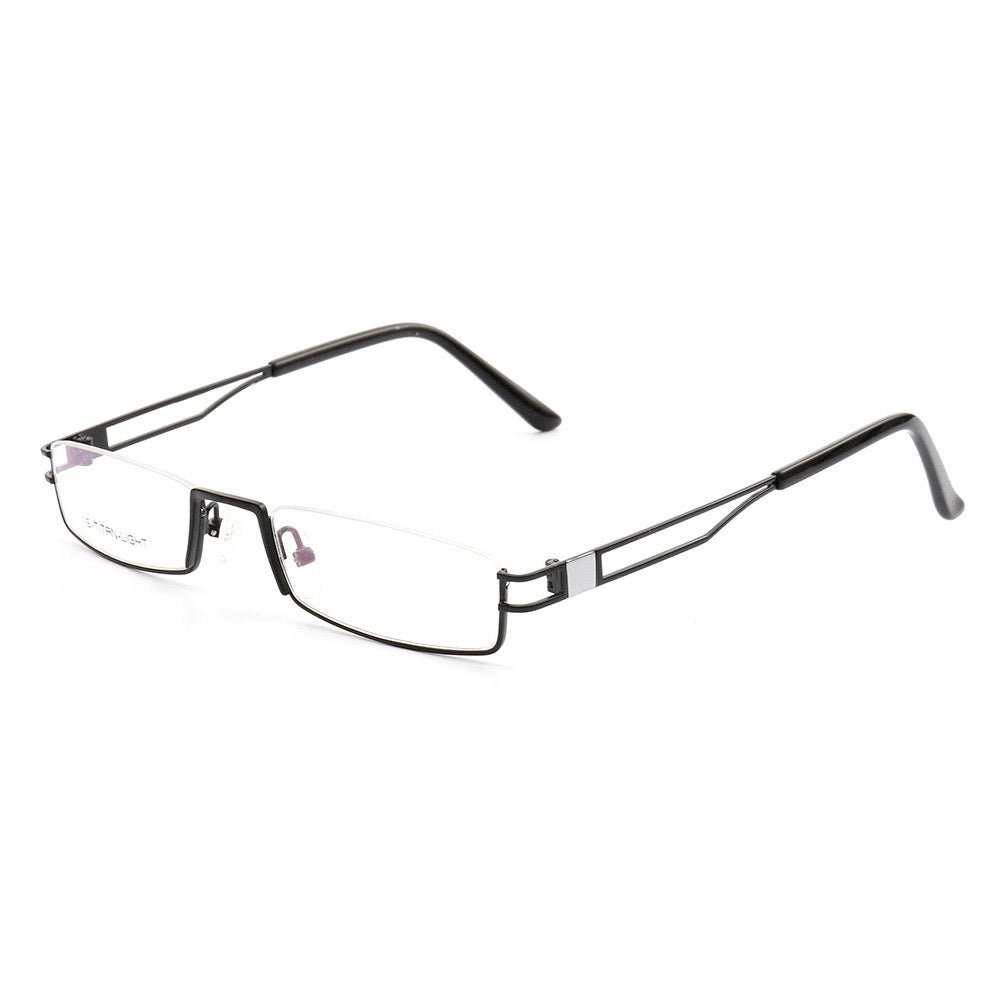 Kelcey | Rectangle Half Rim Metal Glasses Frames