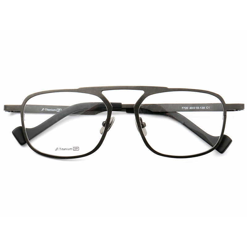 Nash | 80s Men Square Titanium Glasses Frames