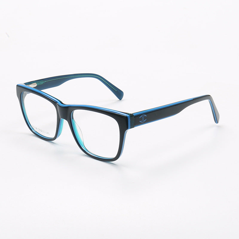 Mens Square Blue Glasses Frames 