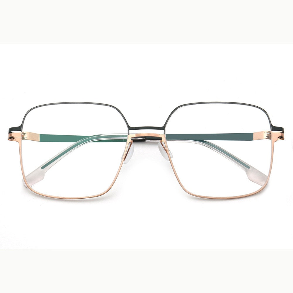 black gold mens square eyeglass frames