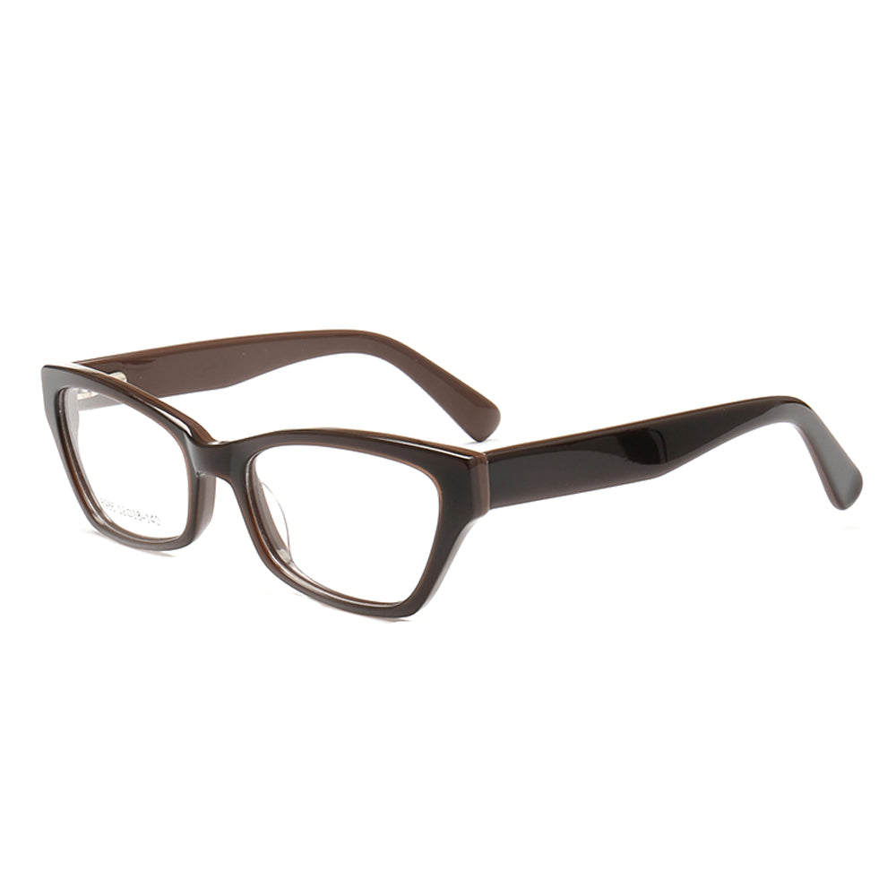 womens coffee cat eye eyeglasses frames