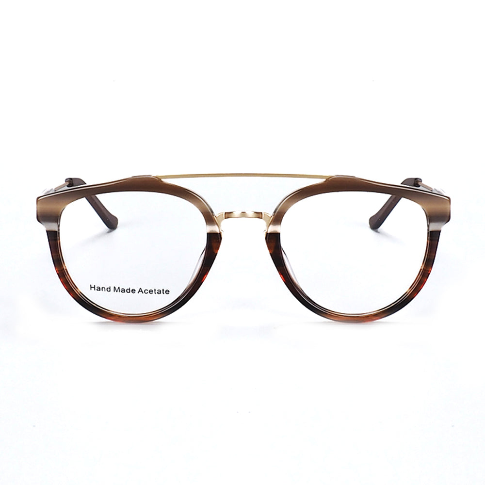 Vintage Brown Double Bridge Eyeglass Frames