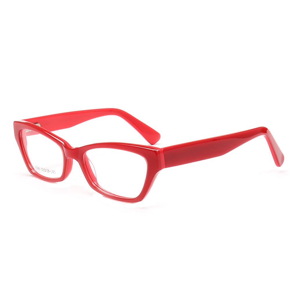 red cat eye eyeglasses frames for women