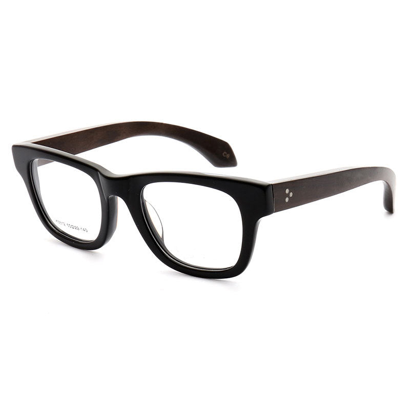 black wood glasses frames for men