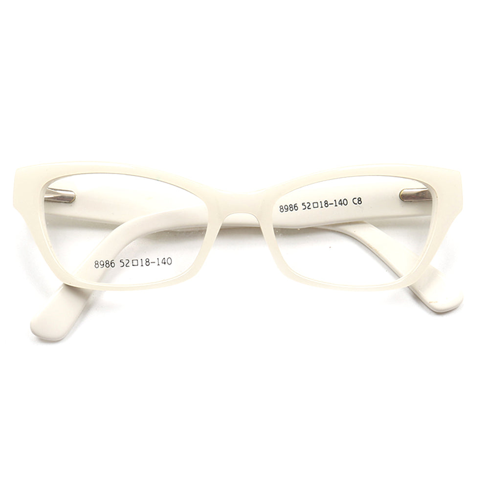 womens cat eye white eyewear frames