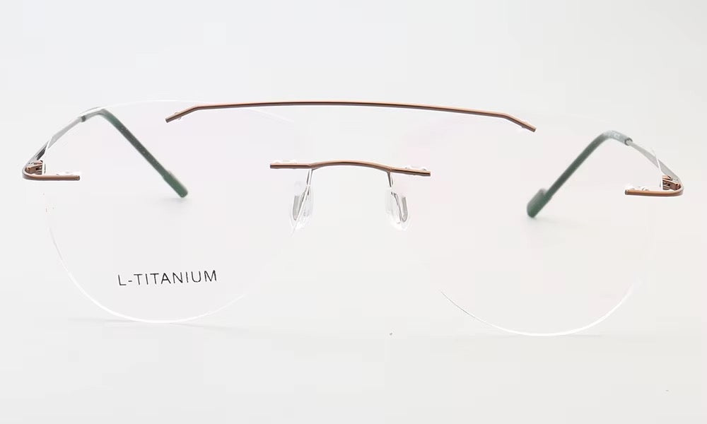 Jacob | Mens Aviator Rimless Glasses Frames