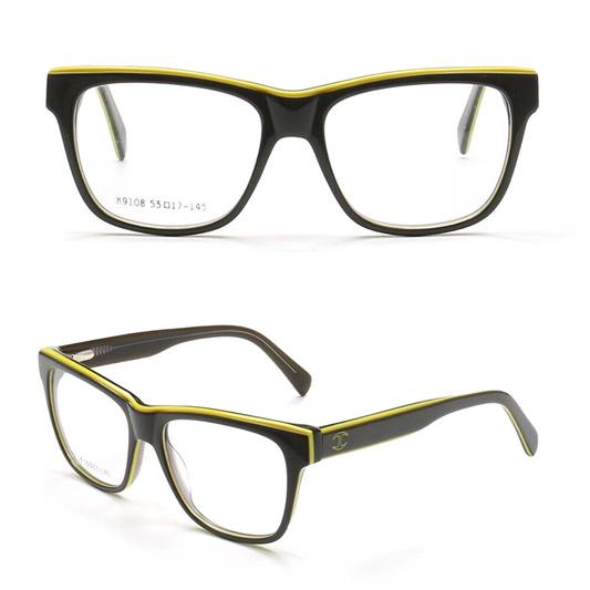 Mens Square Olive Eyeglasses Frames 