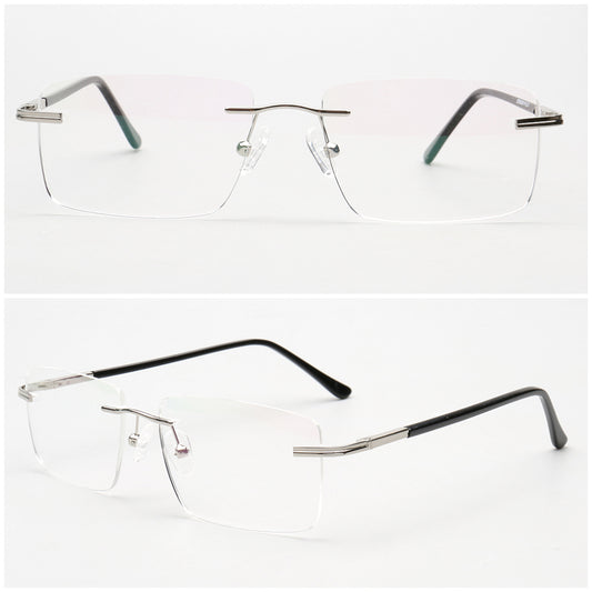 Thomas | Mens Business Rectangle Rimless Eyewear Frames