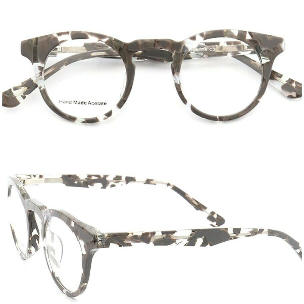 marble round vintage retro glasses frames