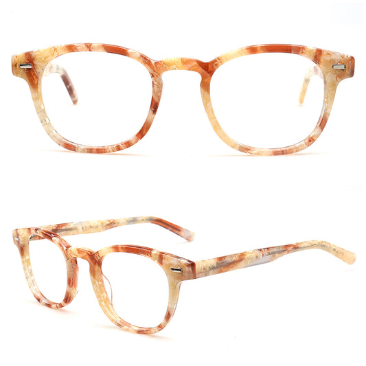 marble square eyeglass frames