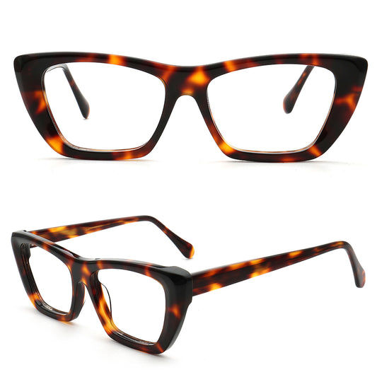 leopard print cat eye glasses frames