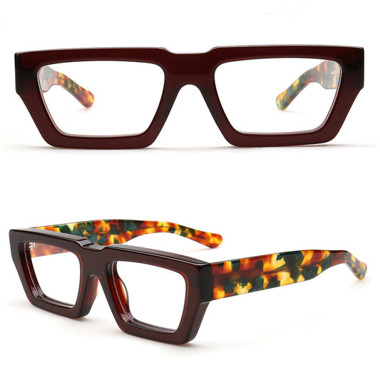 funky glasses frames square tortoise