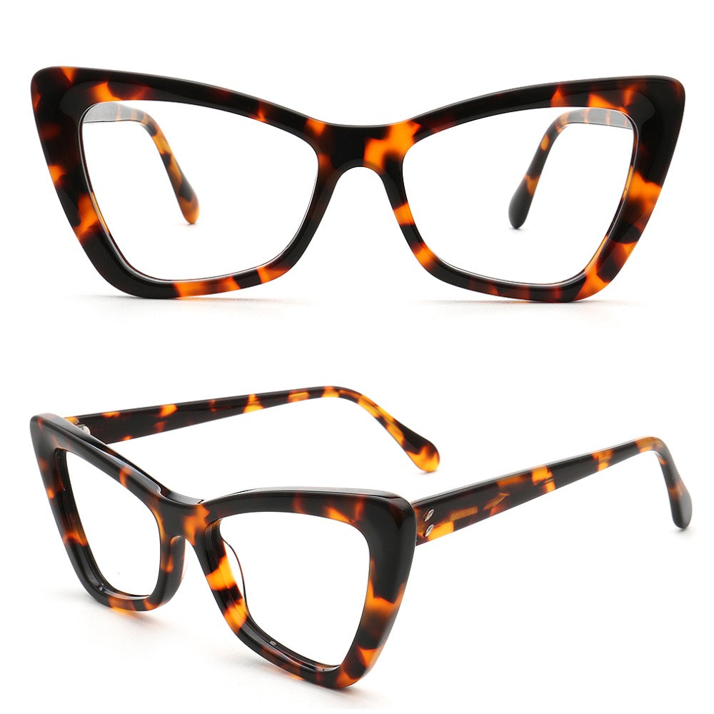 Morgan | Womens Cat Eye Tortoise Glasses | Vintage Retro Optical Eyeglasses Frames