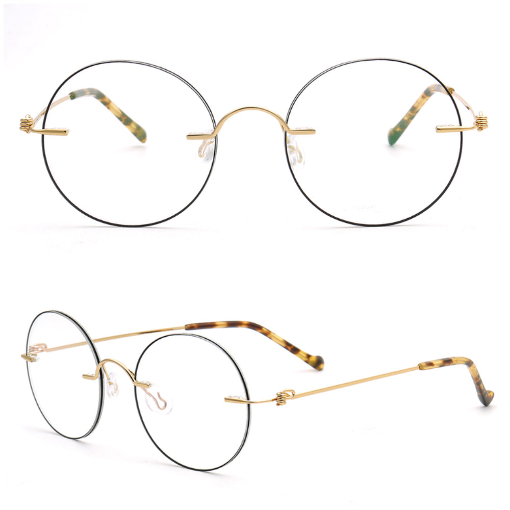 Aiden | Stylish Round Rimless Glasses Frames