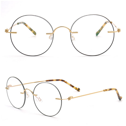 Aiden | Stylish Round Rimless Glasses Frames