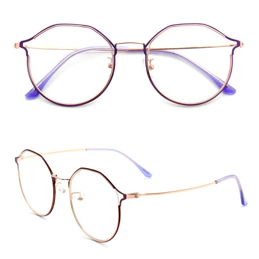 Women's thin metal cat eye eyeglass frames