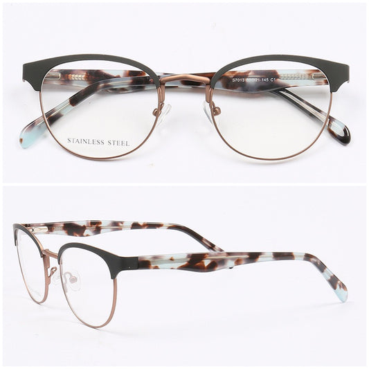 Georgia｜Stylish Women Stainless Steel Round Glasses Frames