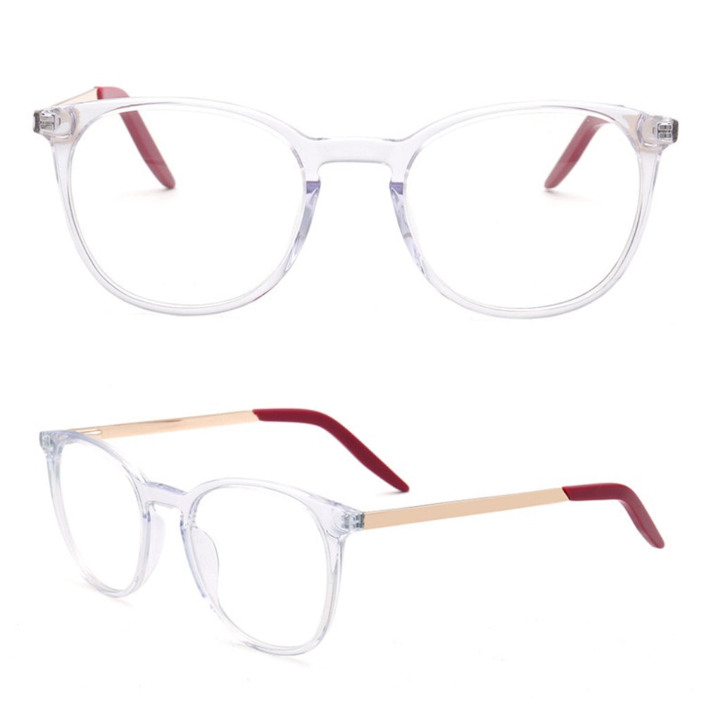 Aria | Clear Round Eyeglass Frames