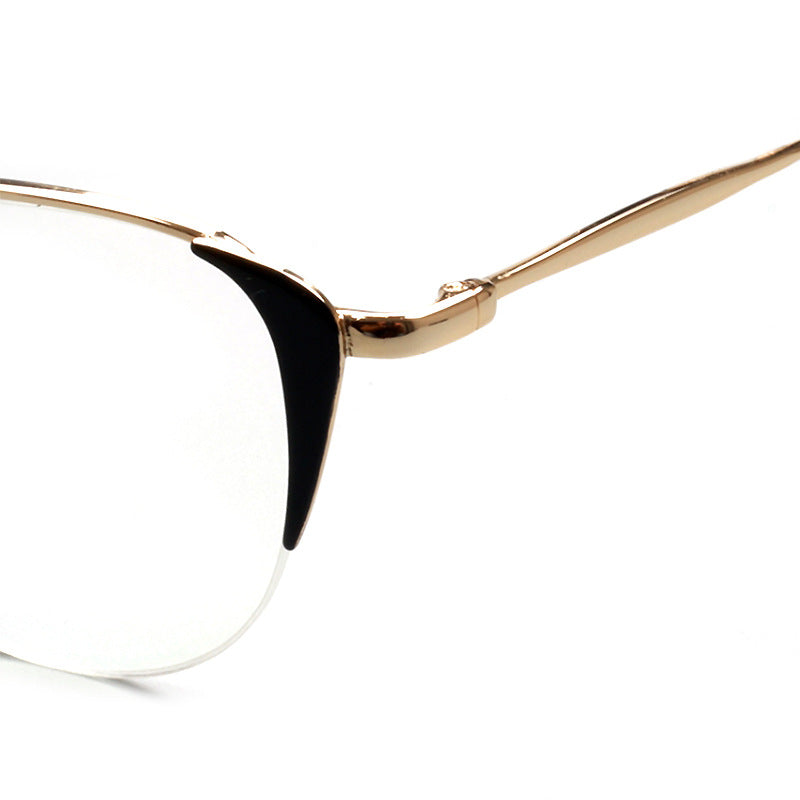 black stainless steel eyeglasses frames