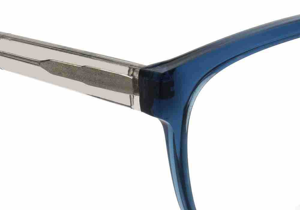 temple of blue glasses frames women