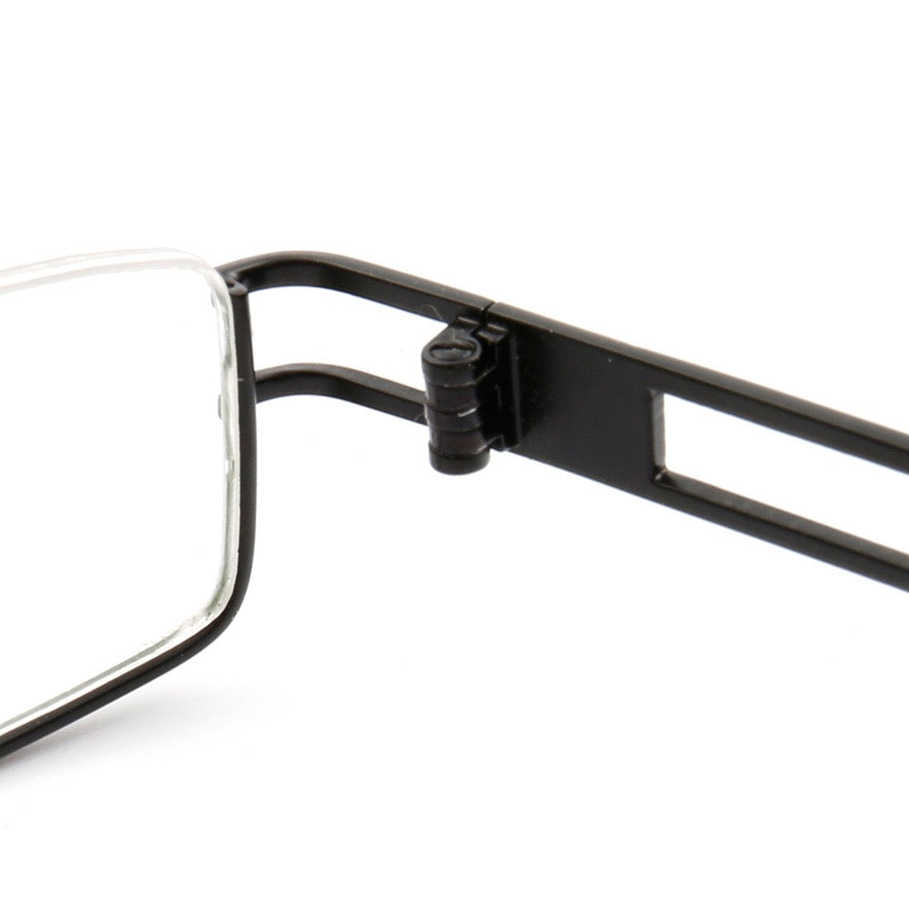 Kelcey | Rectangle Half Rim Metal Glasses Frames