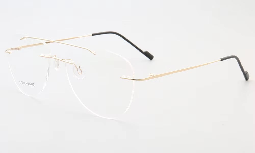 Jacob | Mens Aviator Rimless Glasses Frames