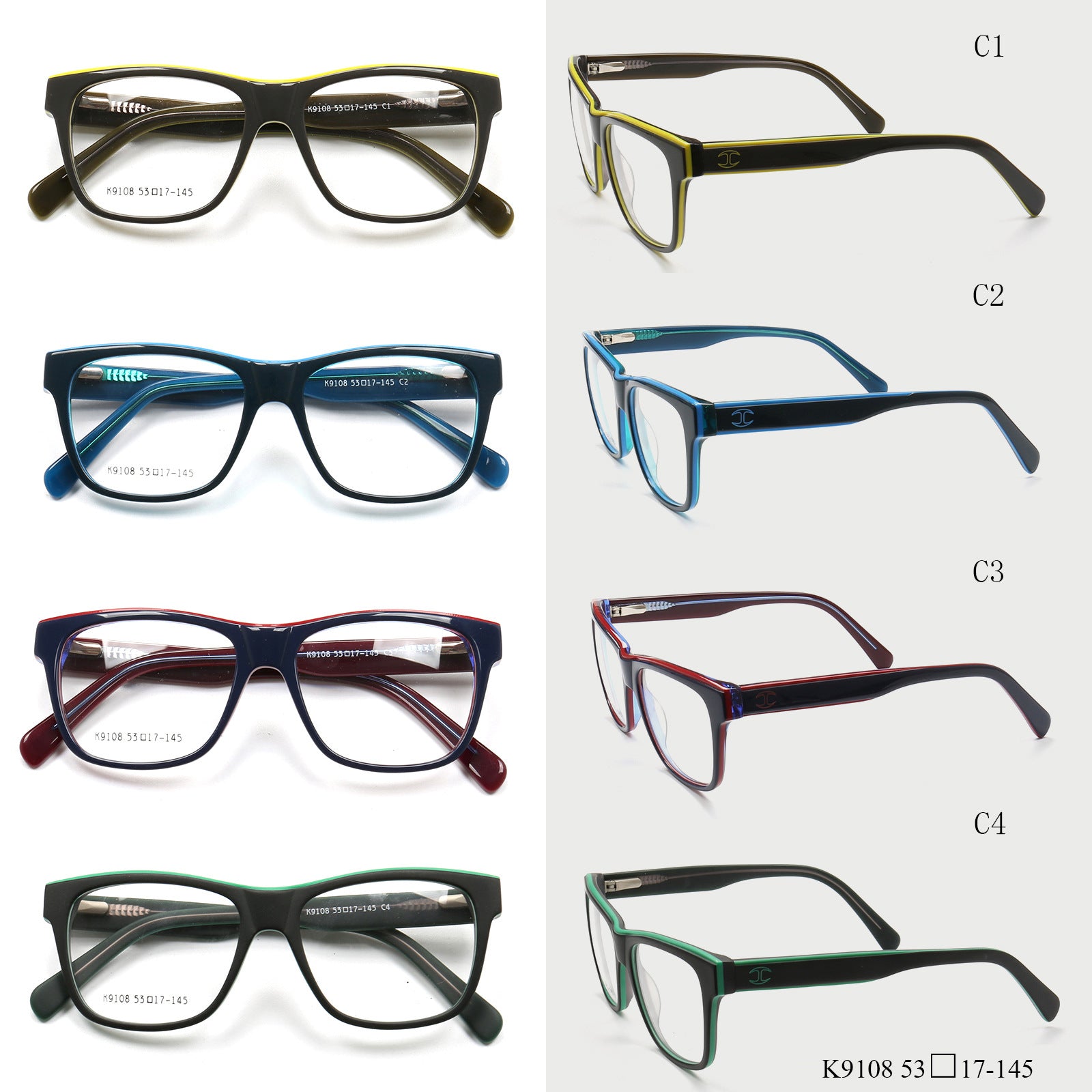 Classic Mens Acetate Eyeglasses Frames