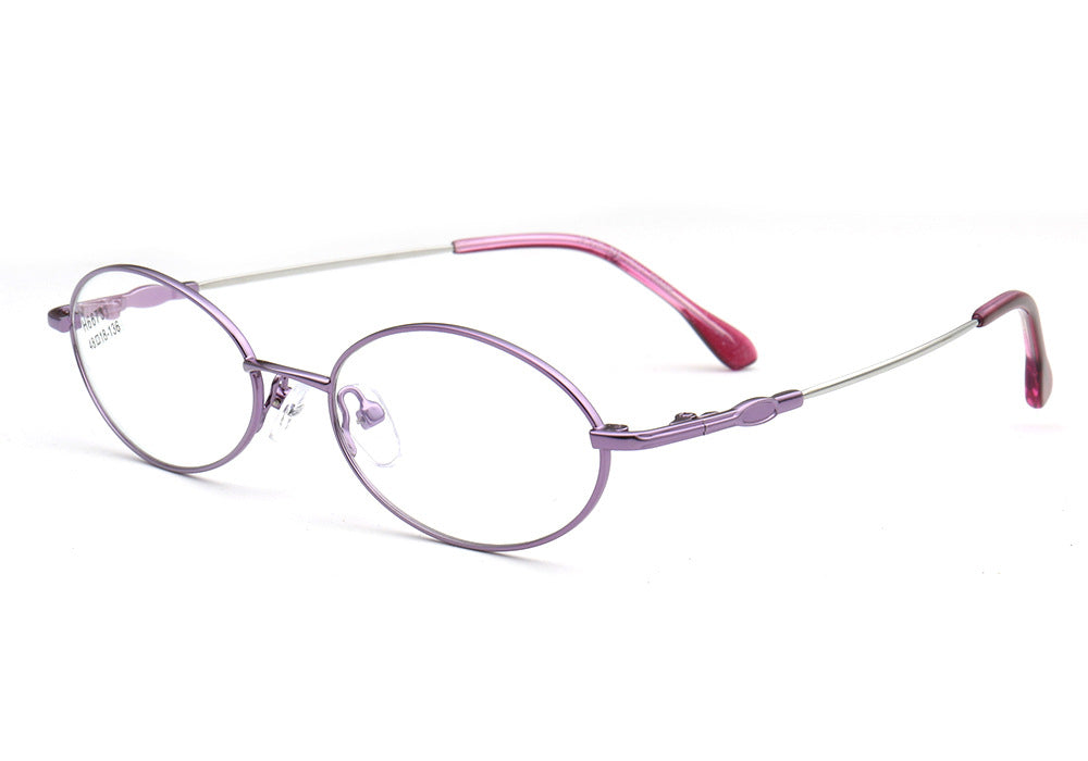 purple oval spectacles for women