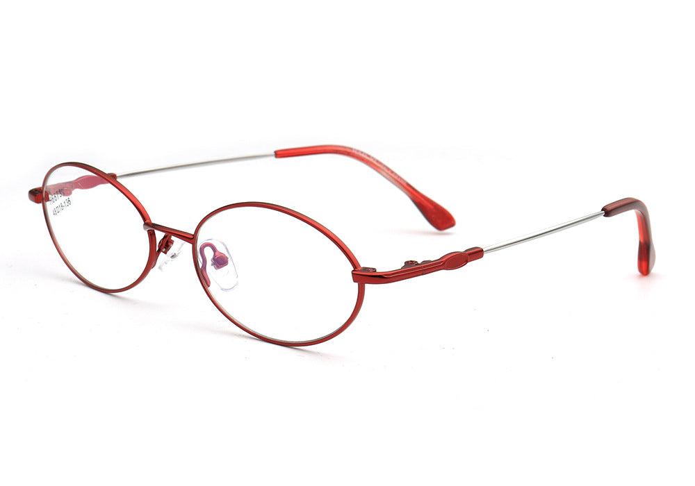 red oval spectacles for women