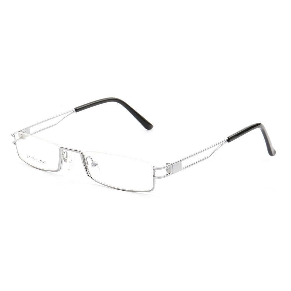 Kelcey | Rectangle Half Rim Metal Glasses Frames