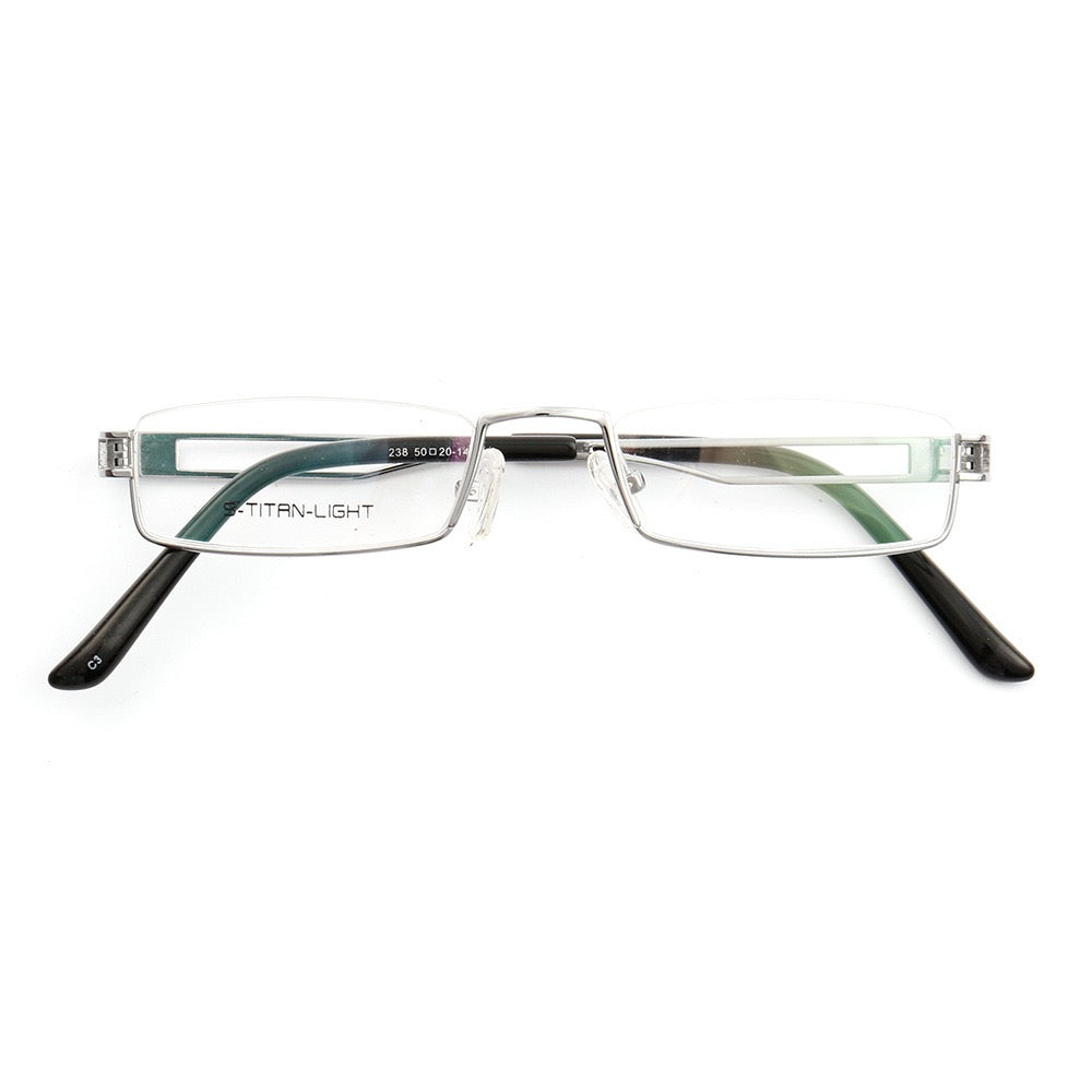 Kelcey | Rectangle Half Rim Metal Glasses Frames