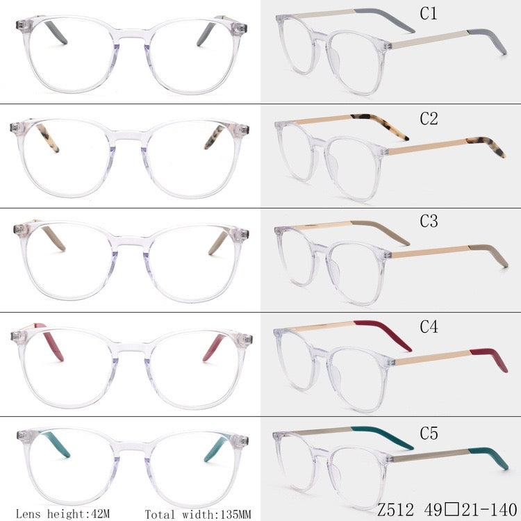 Aria | Clear Round Eyeglass Frames