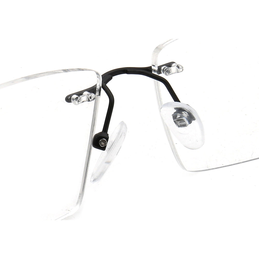 Nose pads of rimless glasses