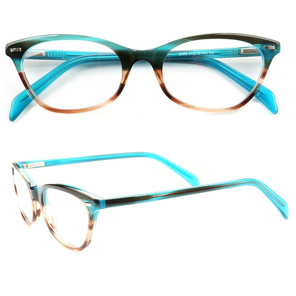 Louisa | Multicolored Cat Eye Glasses For Women | Patterned Acetate & Tortoise Shell Finish