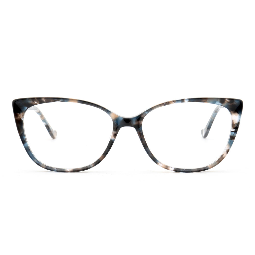 Patterned cat eye glasses for women