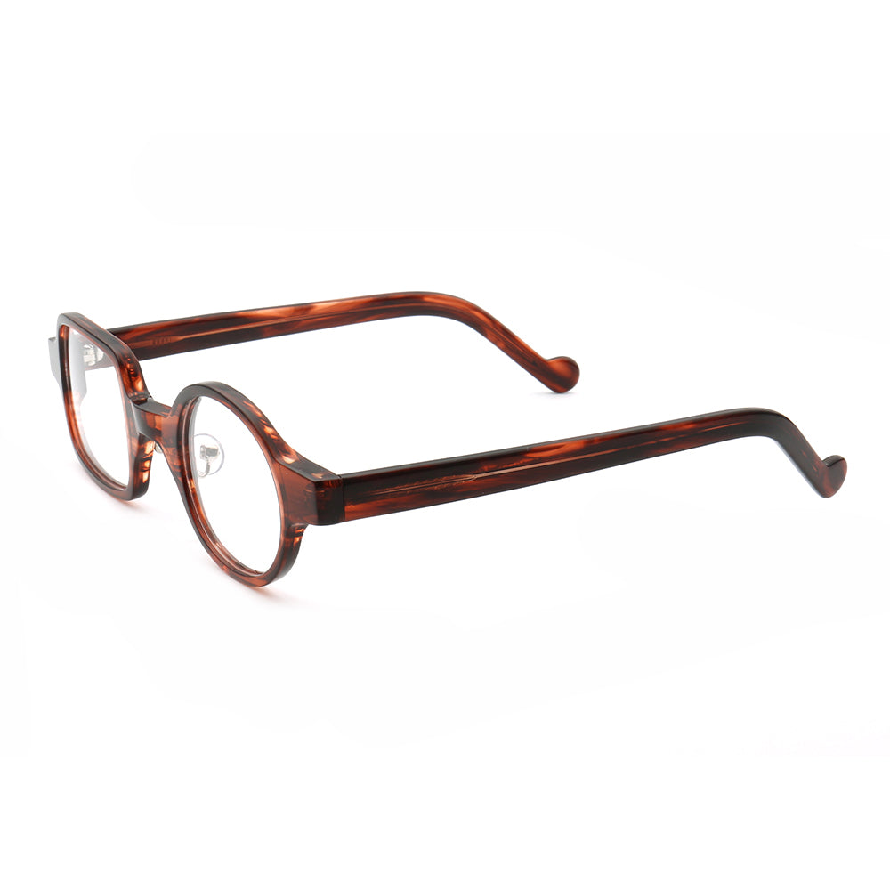 Temple of brown mismatch glasses frames