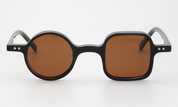 brown polarized mismatch sunglasses