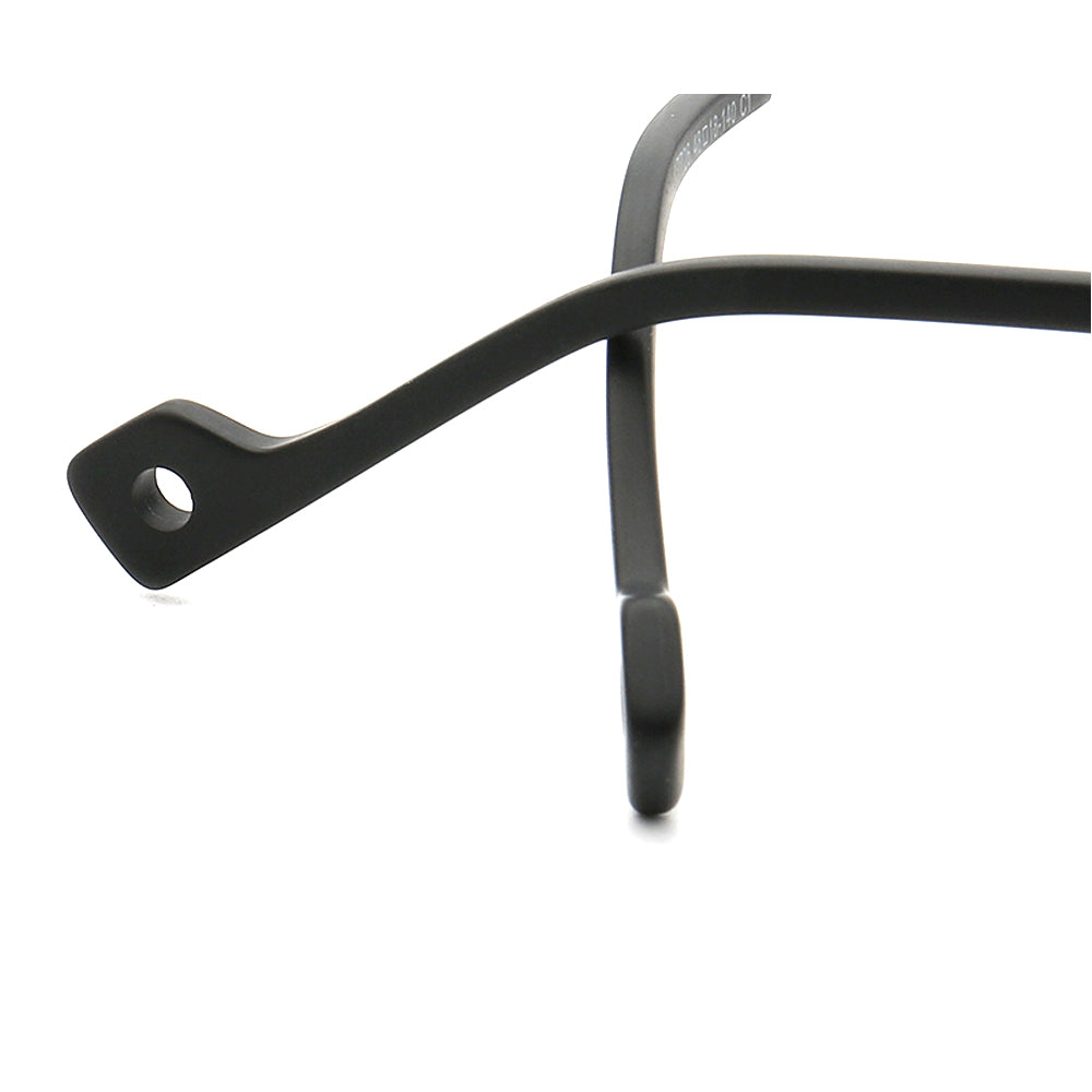 Black eyeglass frame temple tips
