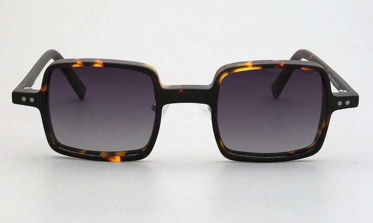 Laurence | Full Rim Square Unisex Sunglasses | Modern Patterned Frame w/ Polarized Lenses