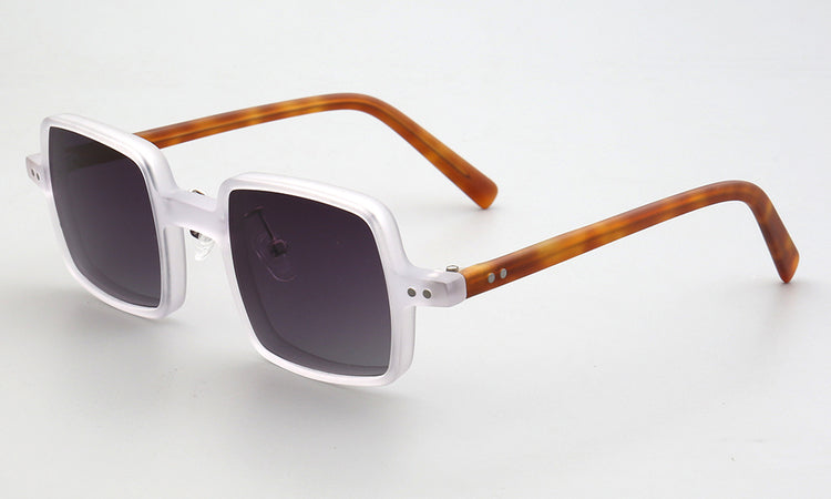 Laurence | Full Rim Square Unisex Sunglasses | Modern Patterned Frame w/ Polarized Lenses