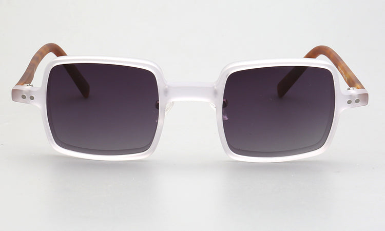 Laurence | Full Rim Square Unisex Sunglasses | Modern Patterned Frame w/ Polarized Lenses