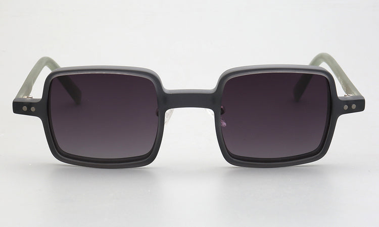 Laurence | Full Rim Square Unisex Sunglasses | Modern Patterned Frame w/ Polarized Lenses