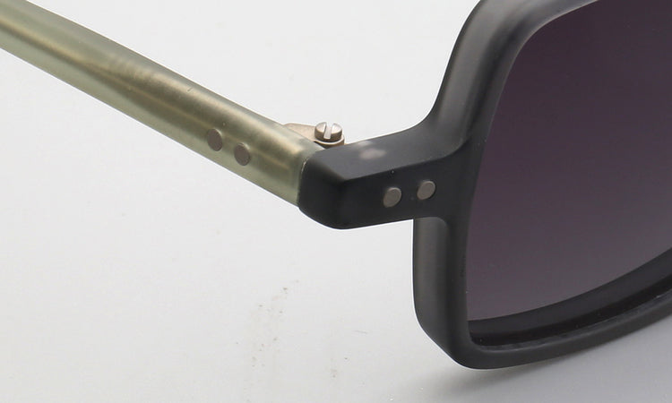 Laurence | Full Rim Square Unisex Sunglasses | Modern Patterned Frame w/ Polarized Lenses