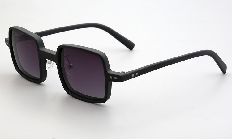 Laurence | Full Rim Square Unisex Sunglasses | Modern Patterned Frame w/ Polarized Lenses