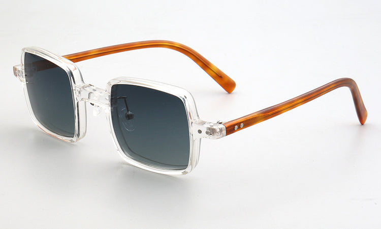 Laurence | Full Rim Square Unisex Sunglasses | Modern Patterned Frame w/ Polarized Lenses