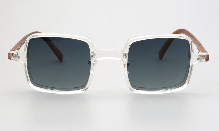 Laurence | Full Rim Square Unisex Sunglasses | Modern Patterned Frame w/ Polarized Lenses