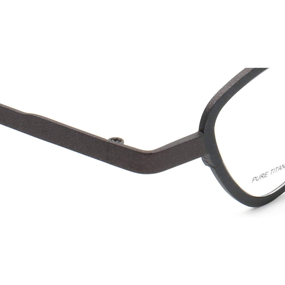 Temple of geometric cat eye glasses frames