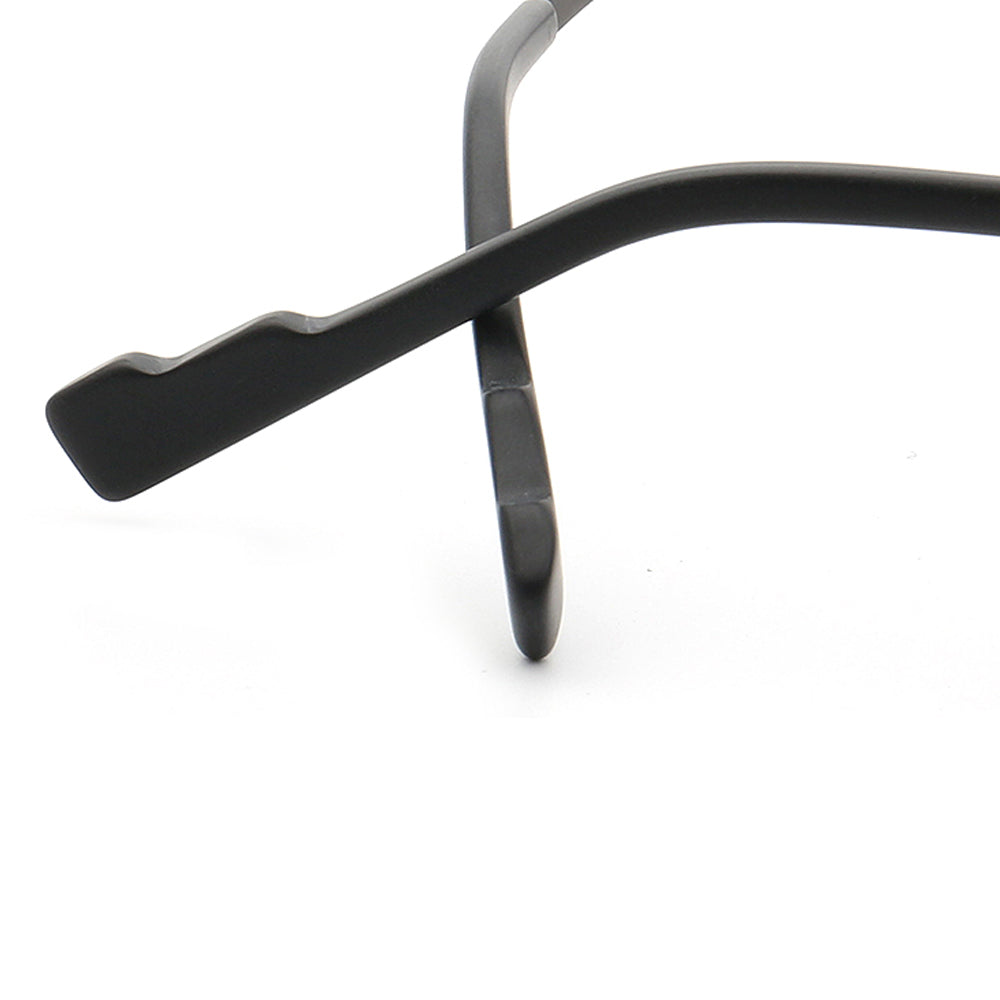 Temple tips of titanium cat eye glasses